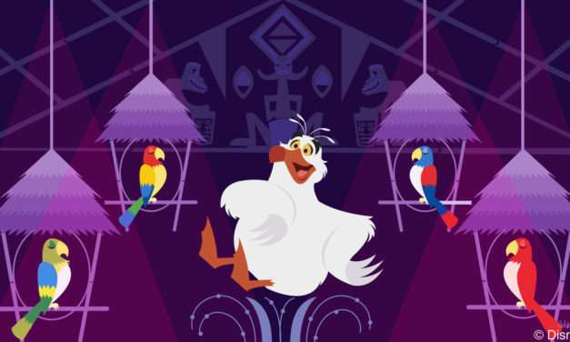 Disney Doodle: Scuttle Checks Out Walt Disney’s Enchanted Tiki Room