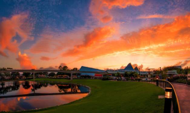 Disney Parks After Dark: Sunset in Future World at Epcot