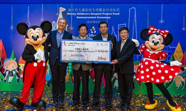 The Walt Disney Company Announces $3 Million (RMB 20 Million) Donation to Create Play Spaces in Children’s Hospitals Across China