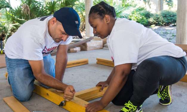 Disney Cruise Line Crew Members Build Outdoor Classroom to Inspire Kids to Connect with Nature