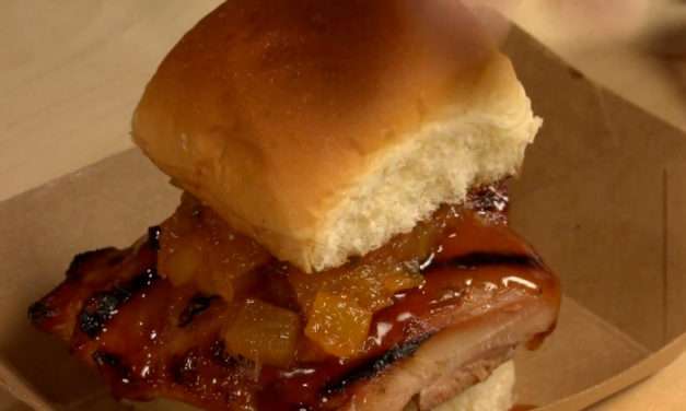 Teriyaki Chicken Sliders with Dole Pineapple Jam from the Disney California Adventure Food & Wine Festival