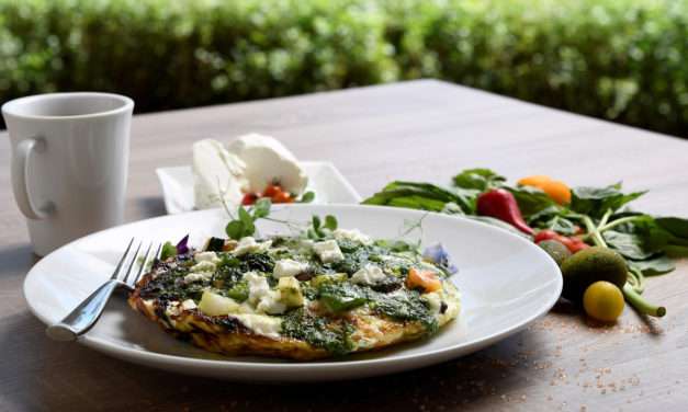 Egg White Vegetable Frittata with Macadamia Nut Pesto at Aulani, a Disney Resort & Spa