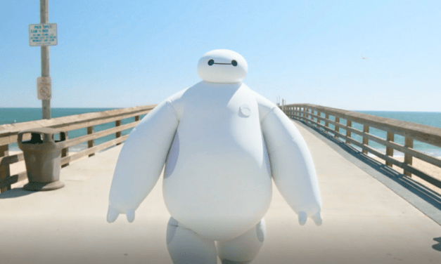 A Real-Life Baymax Helps Distressed Beach-Goers in Newest “Disney IRL” Video