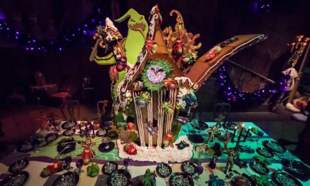 First Look: 2017 Haunted Mansion Holiday Gingerbread House at Disneyland Park