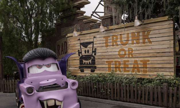 ‘Cars’ Characters in Car-stume for Haul-O-Ween During Halloween Time at the Disneyland Resort