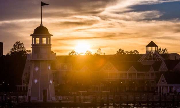 Sunset at Disney’s Yacht Club Resort