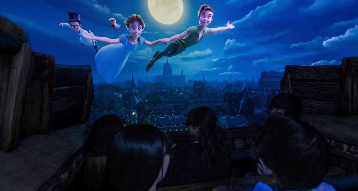 “Exploring the Enchantment of Tokyo DisneySea’s Fantasy Springs: A Magical Ride-through of Peter Pan’s Never Land Adventure!”