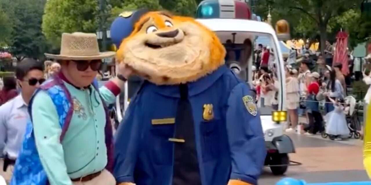 Clawhauser’s Deflation Mishap Delights Guests at Shanghai Disneyland