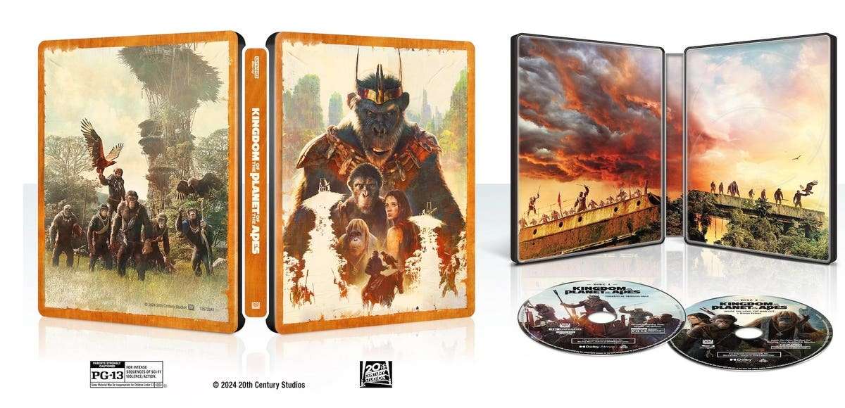 “Disney’s ‘Kingdom Of The Planet Of The Apes’ 4K Blu-ray: Steelbook Artwork, Alternate Cut & More!”