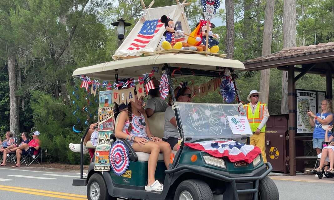 “Magical Moments: Disney’s Fort Wilderness Resort & Campground Shines Bright with Annual Fourth of July Golf Cart Parade”